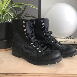 Coach Lace-up Combat Boot